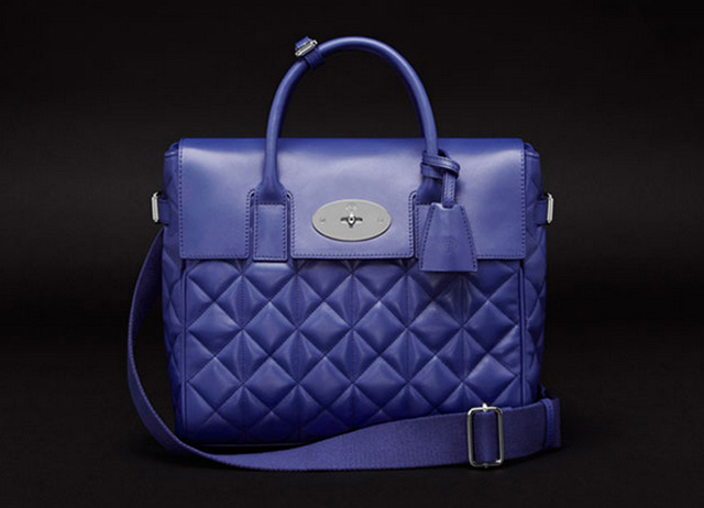 Mulberry Cara Delevigne Quilted Blue Bag