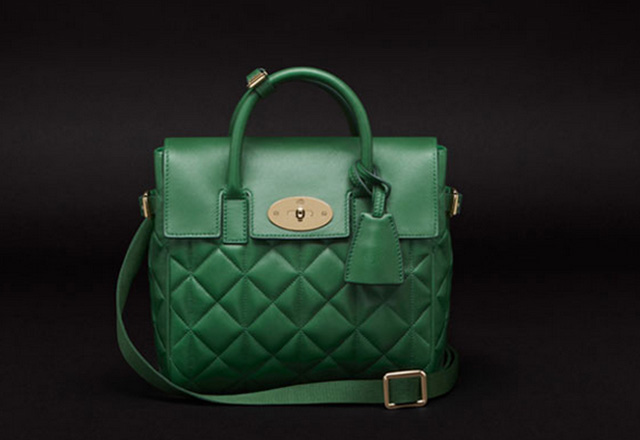 Mulberry Cara Delevingne Quilted Green Bag