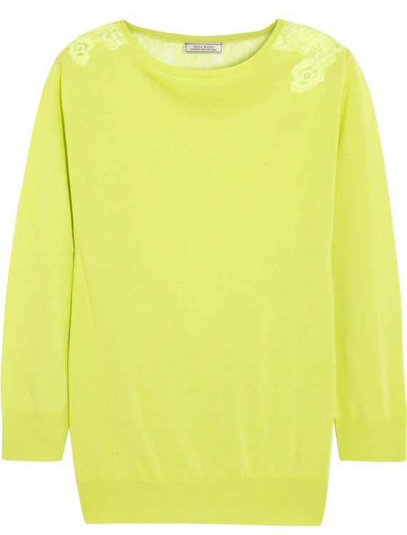 Nina Ricci Silk and Cotton Blend Sweater