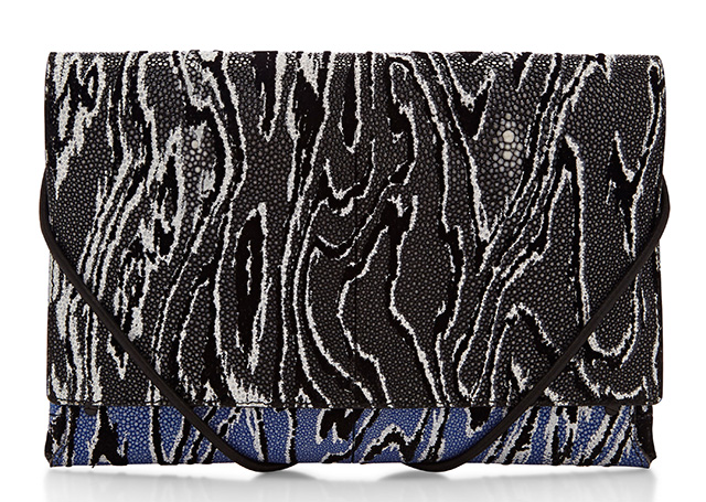 Proenza Schouler Large Bungee Clutch Blue