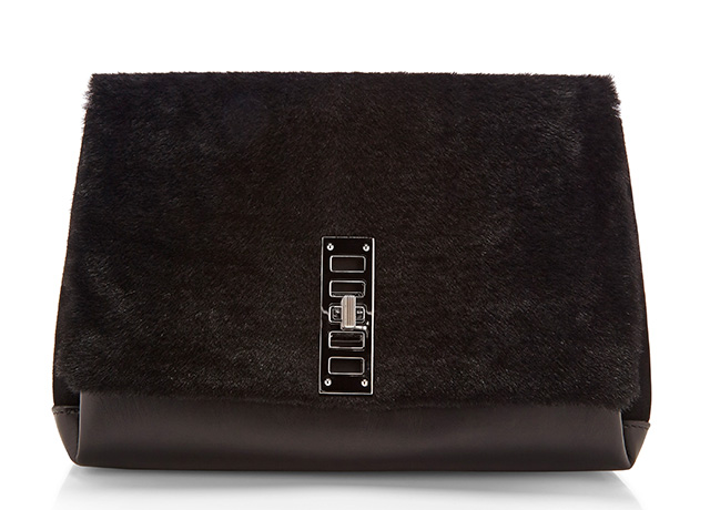 Proenza Schouler PS Elliot Bag Black Fur