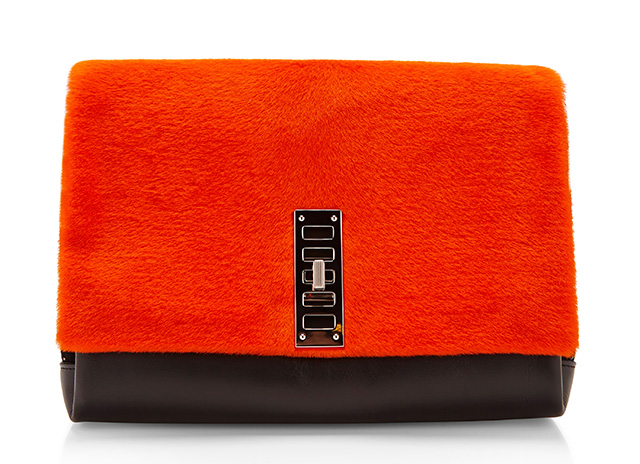 Proenza Schouler PS Elliot Bag Orange Fur