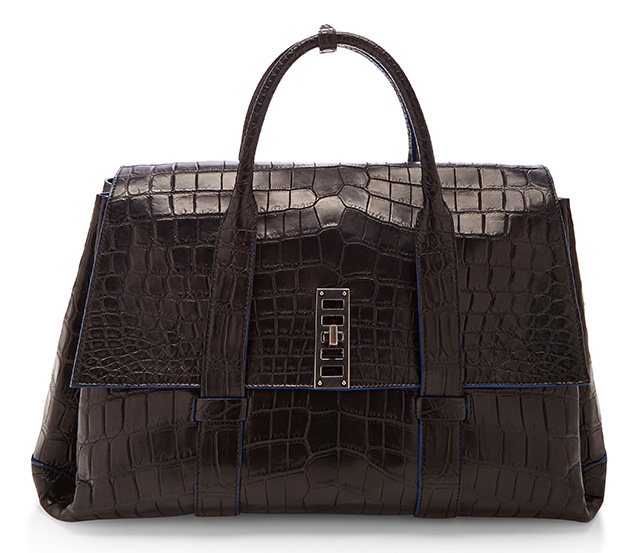 Proenza Schouler PS Elliot Satchel Croc