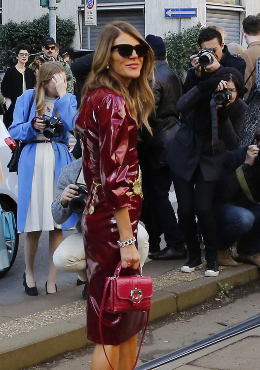The Many Bags of Celebrities at Milan Fashion Week Fall 2014-18