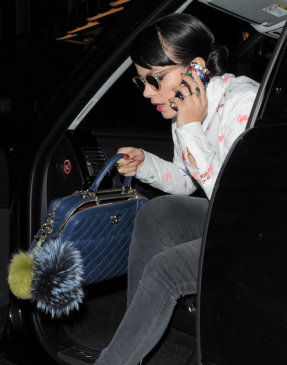 The Many Bags of London Fashion Week Fall 2014 Celebs-10