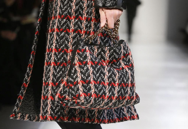 Victoria Beckham Fall 2014 Tweed Bag