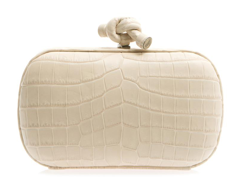 Bottega Veneta Crocodile Knot Clutch