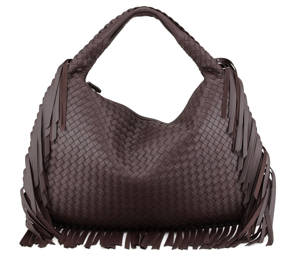 Bottega Veneta Veneta Large Fringed Hobo Bag