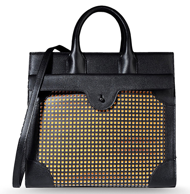 Carven Cutout Leather Tote