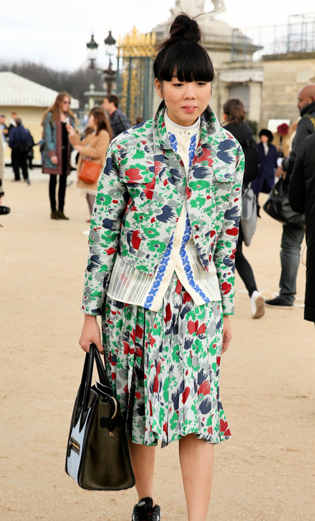 Celebrity Handbags at Paris Fashion Week Fall 2014-20