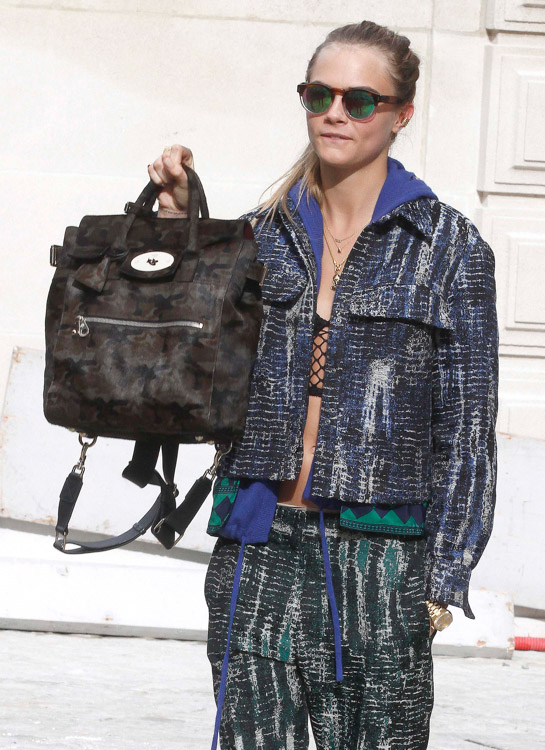 Celebrity Handbags at Paris Fashion Week Fall 2014-37