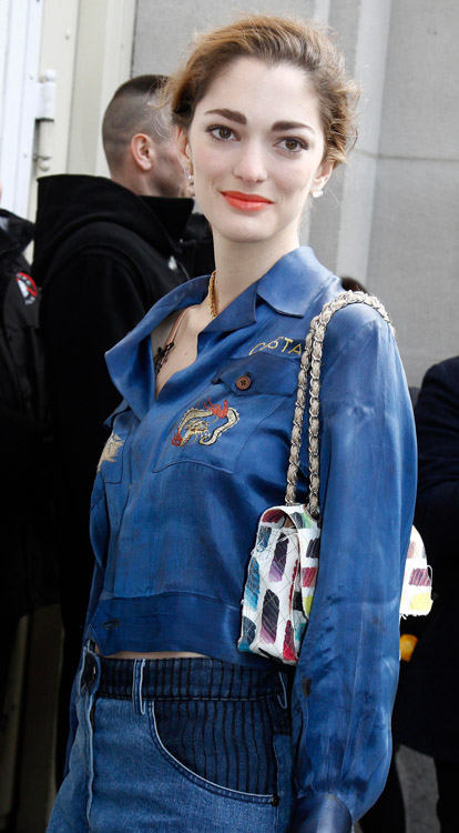 Celebrity Handbags at Paris Fashion Week Fall 2014-56