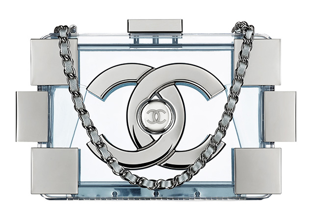 Chanel Boy Brick Clear Clutch
