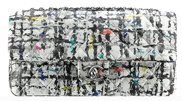 Chanel Hand Painted Graffiti Flap Bag