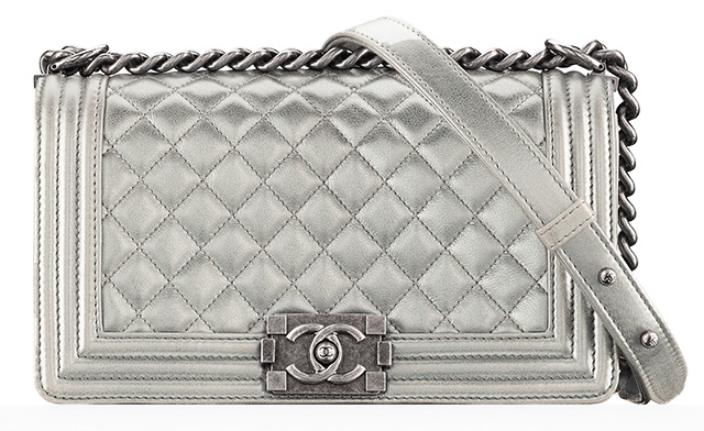 Chanel Medium Flap Bag - Silver