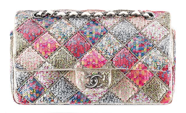 Chanel Sequin Quilted Classic Flap Bag