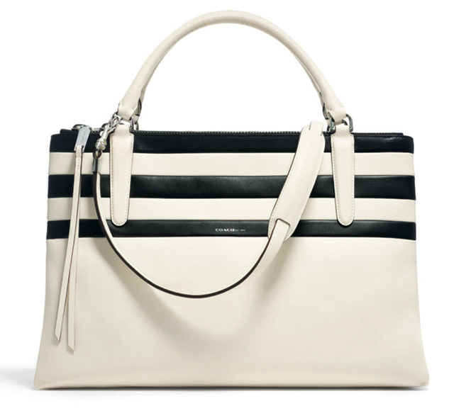 Coach Bar Stripe Borough Bag