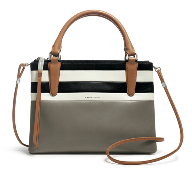 Coach Bar Stripe Mini Borough Bag