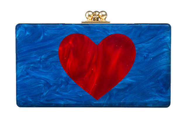 Edie Parker Heart Jean Clutch