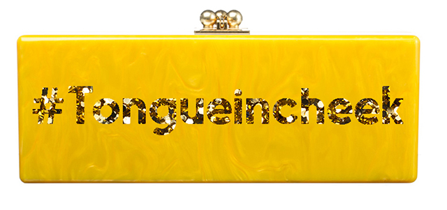 Edie Parker Tongue in Cheek Clutch