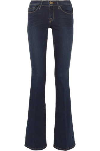 Frame Denim Le Skinny Flare Mid-Rise Jeans