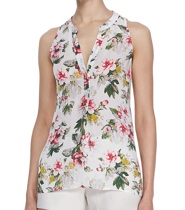 Joie Aruna Floral Silk Blouse