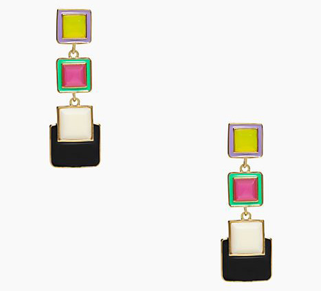 Kate Spade Color Wheel Statement Earrings