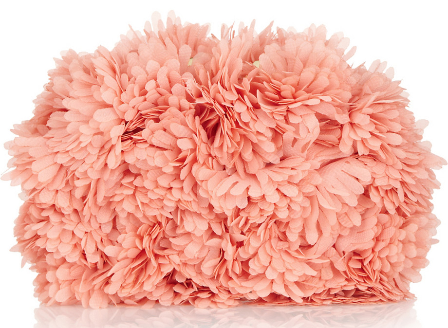 Kotur Margo Tulle Floral Applique Clutch