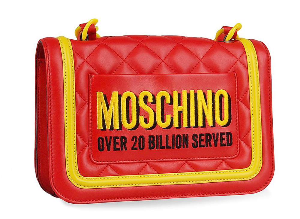 Moschino Junk Food Capsule Collection Quilted Leather Bag Rear