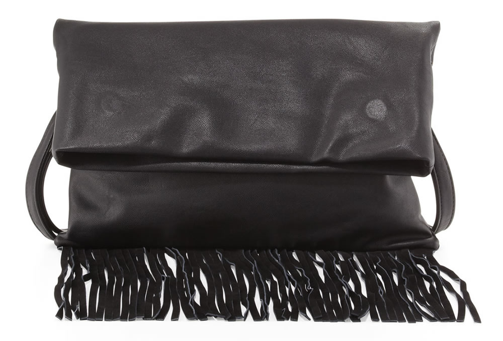 Urban Originals Fringe Fold-Over Clutch