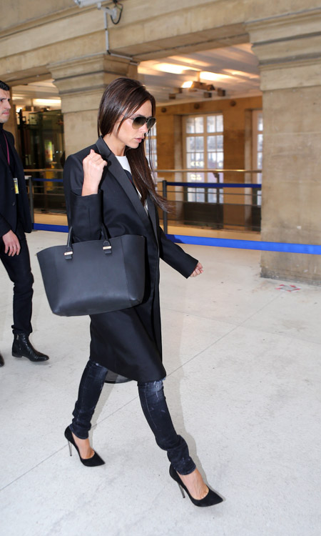 David and Victoria Beckham Leave Paris with Louis Vuitton Luggage - PurseBlog