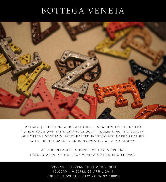 Bottega Veneta Initials Invite