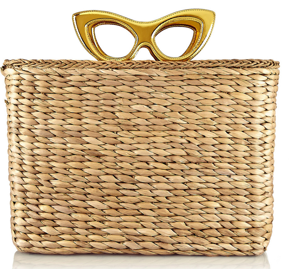 Charlotte Olympia Sunny Basket Raffia Tote