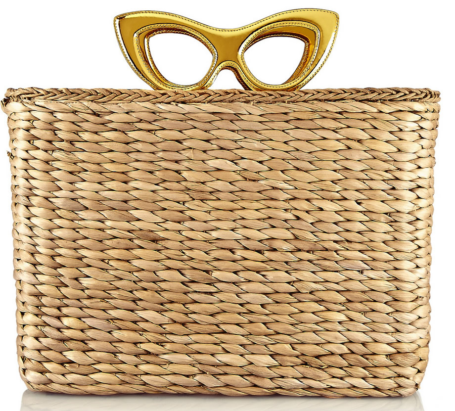 Charlotte Olympia Sunny Basket Raffia Tote