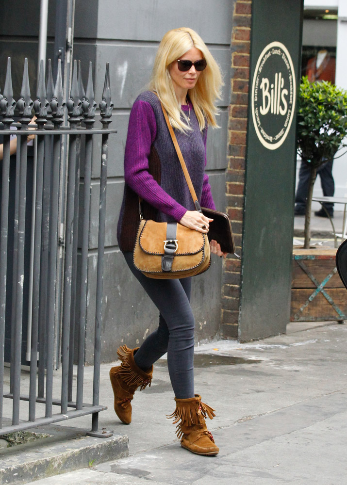 Claudia Schiffer Looks Stunning While Carrying Ferragamo