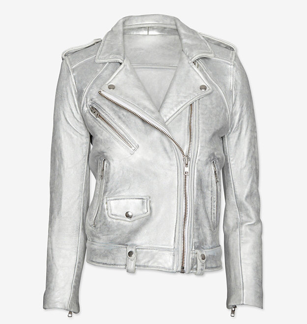 IRO Silver Motorcycle Jacket