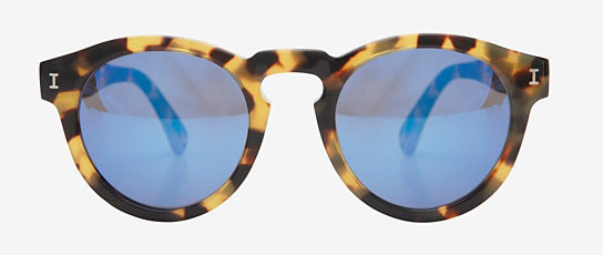 Illesteva Leonard Mirrored Tortoise Sunglasses