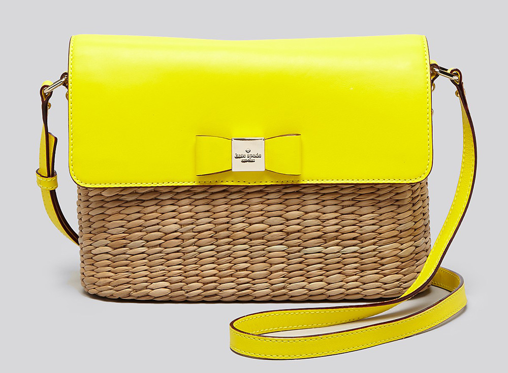 Kate Spade Vita Limoni Straw Clara Bag