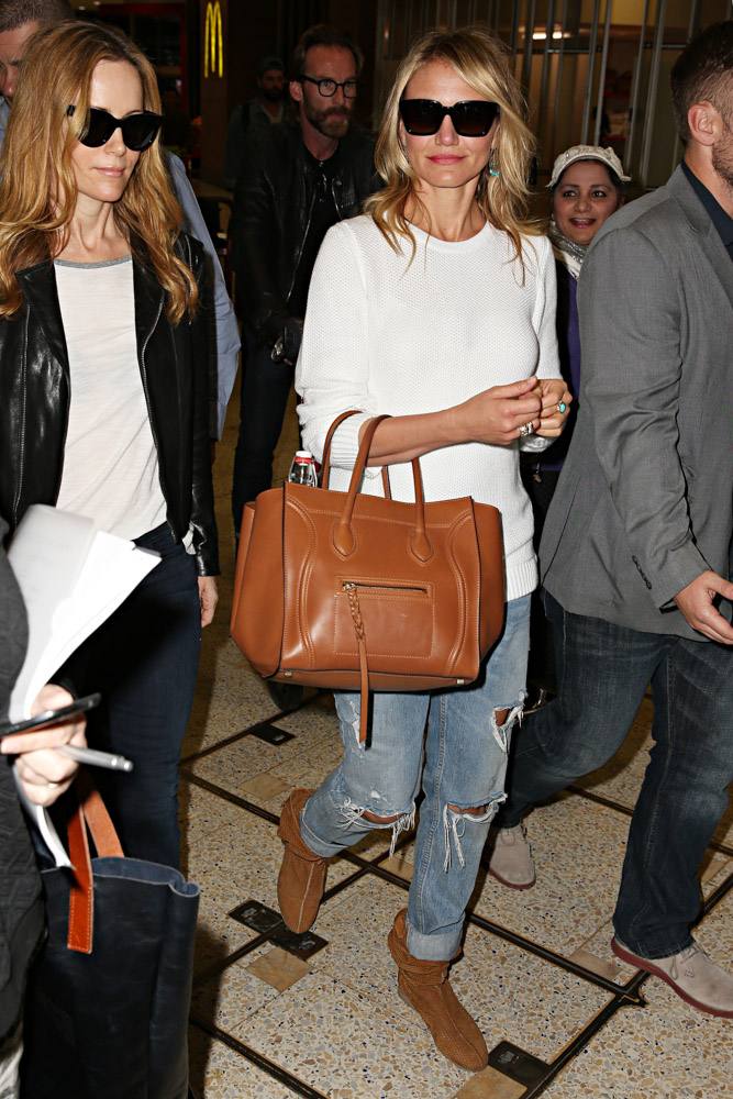 Kate Upton Cameron Diaz Celine Luggage Totes-4