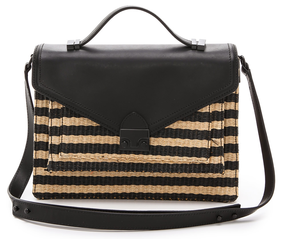 Loeffler Randall Rider Satchel Straw