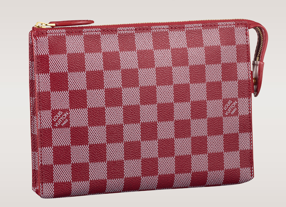 Louis Vuitton Damier Couleurs Element Clutch Carmine