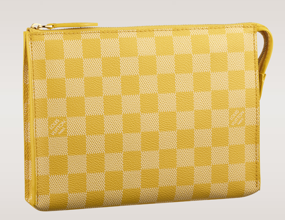 Louis Vuitton Damier Couleurs Element Clutch Mimosa