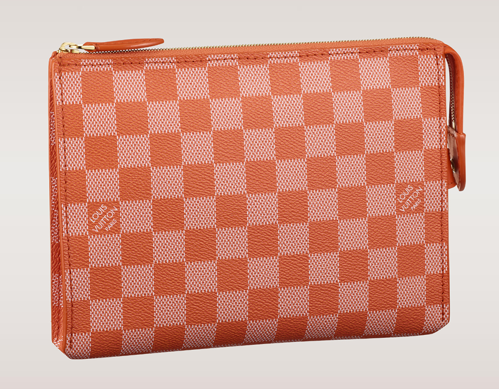 Louis Vuitton Damier Couleurs Element Clutch Piment