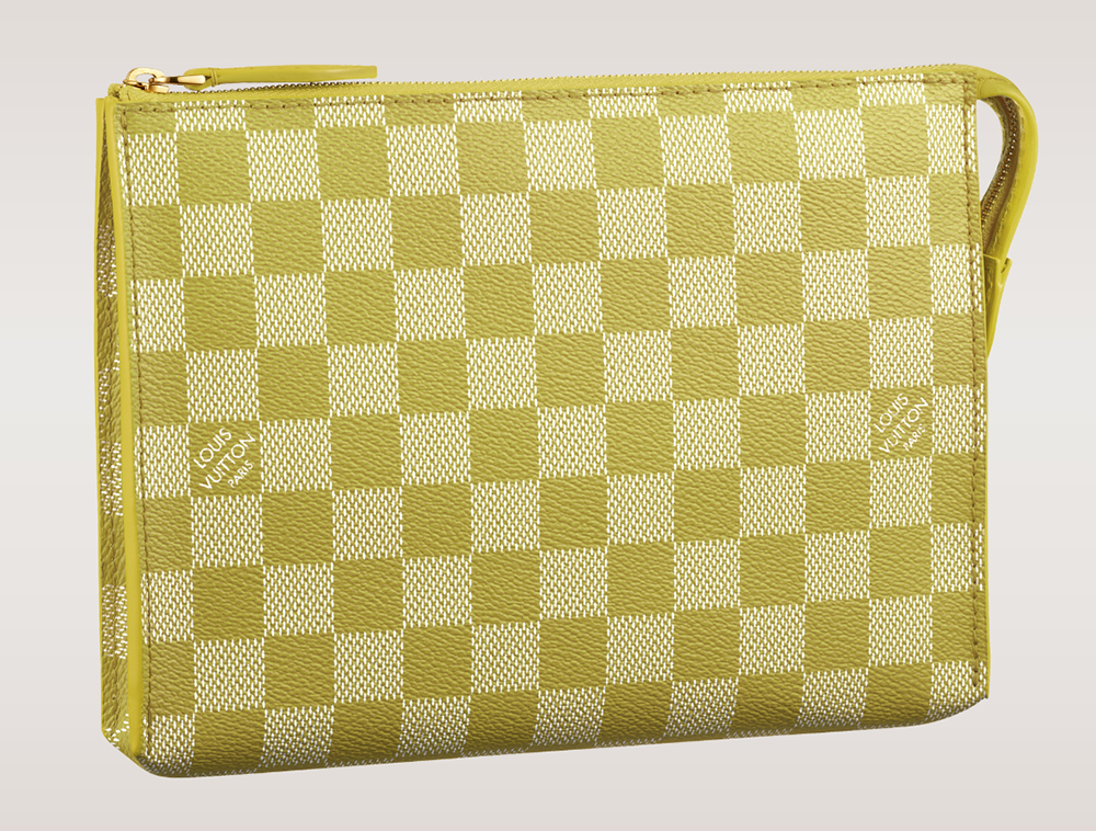 Louis Vuitton Damier Couleurs Element Clutch Pistache