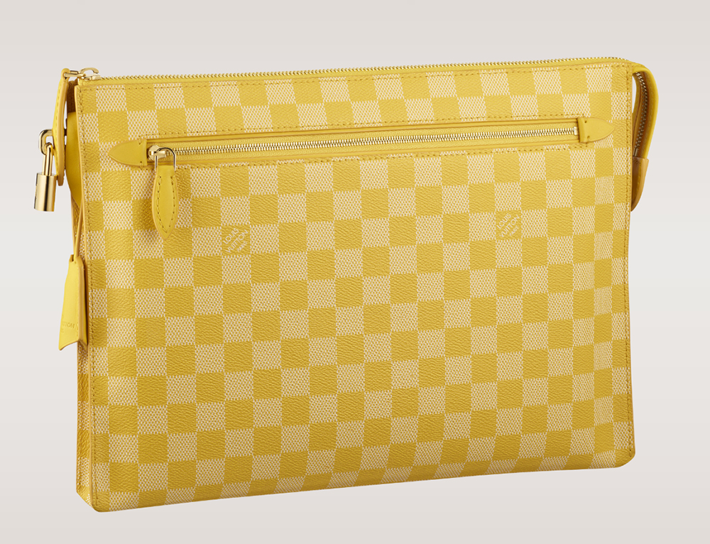 Louis Vuitton Damier Couleurs Kit Clutch Mimosa