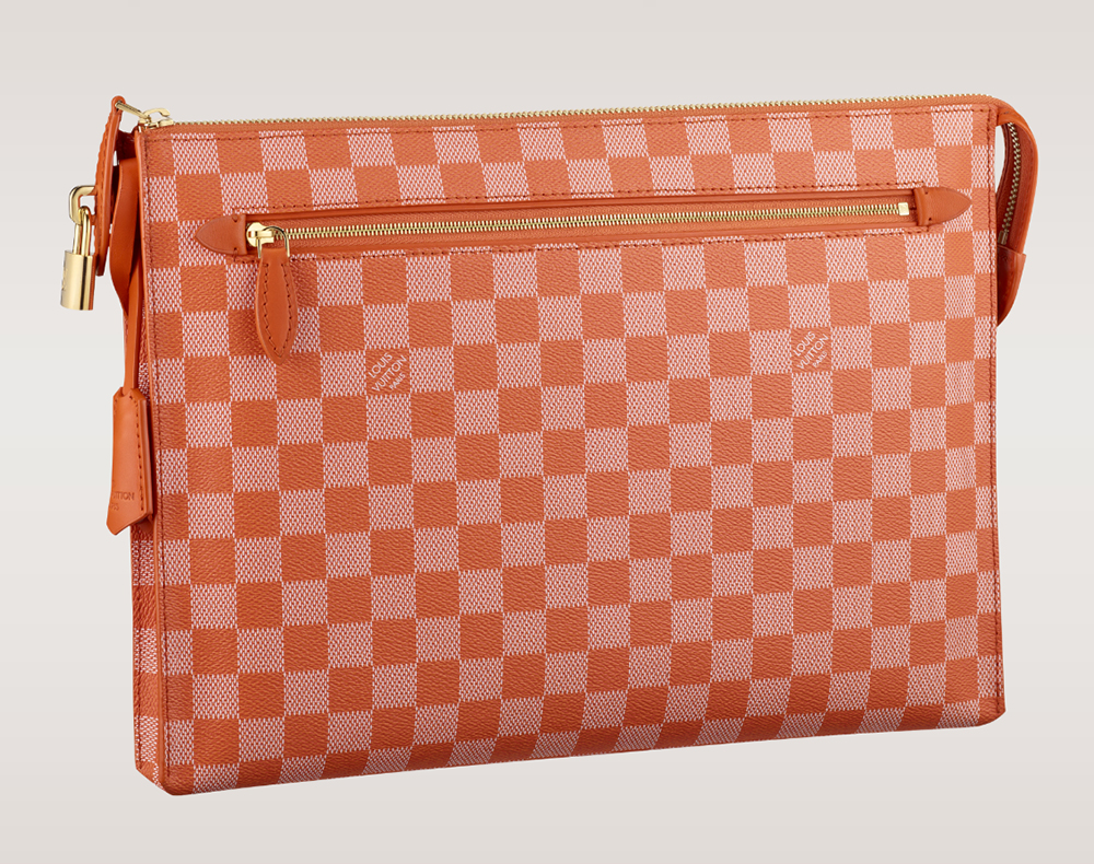 Louis Vuitton Damier Couleurs Kit Clutch Piment