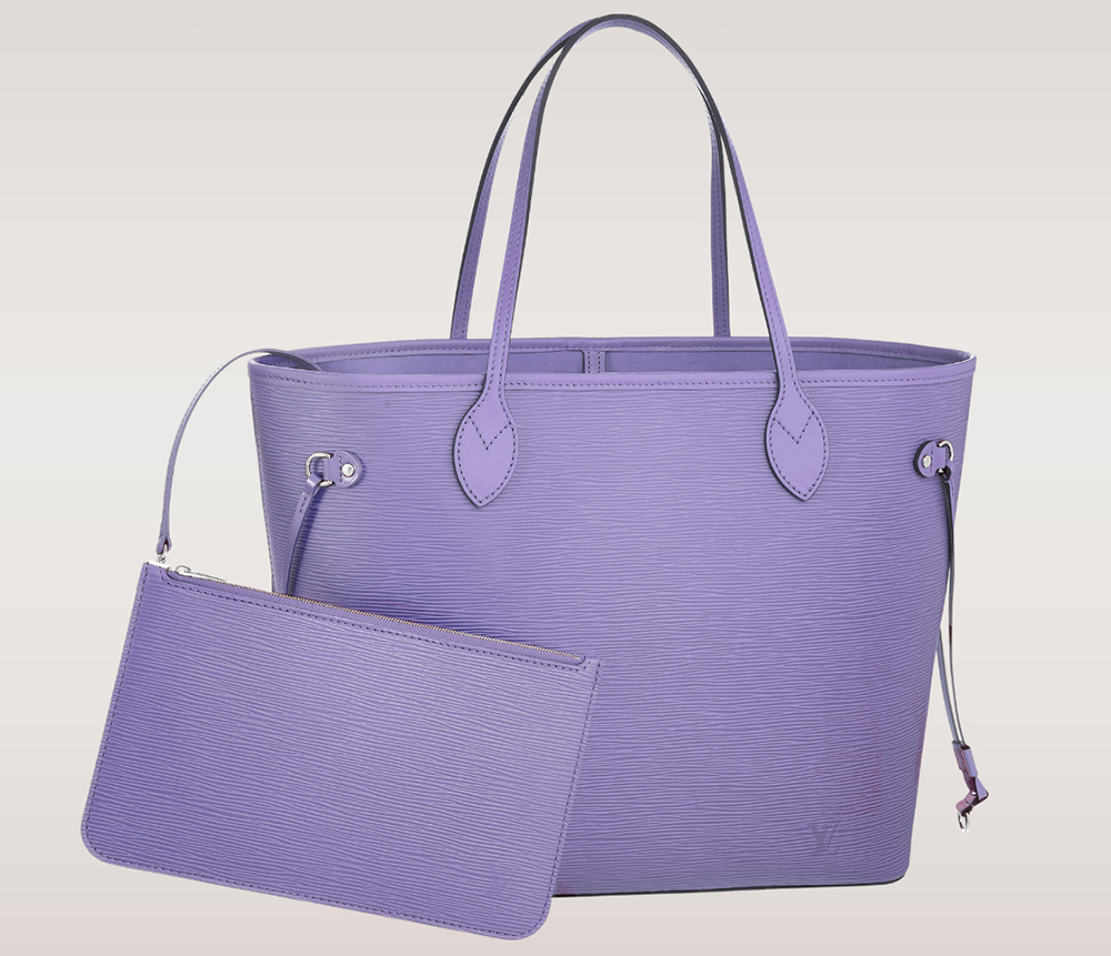 Louis Vuitton Epi Leather Neverfull Tote MM Lilas