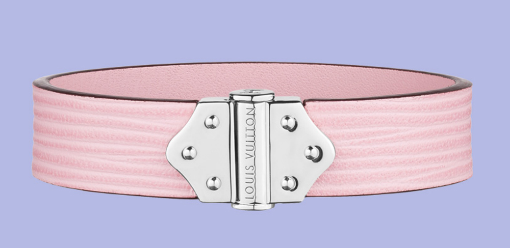 Louis Vuitton Epi Leather Spirit Bracelet Pink