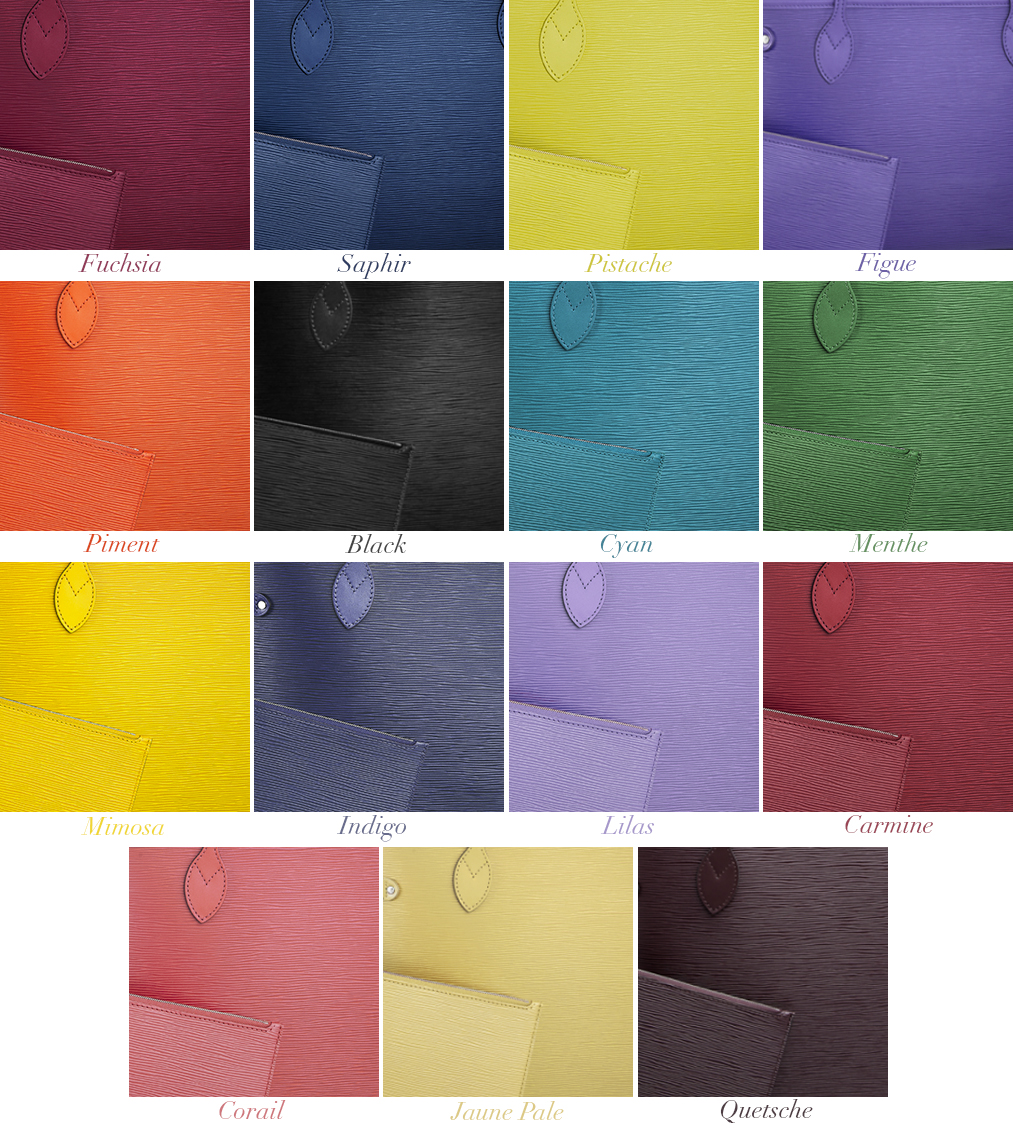 Louis Vuitton Epi Neverfull MM Colors 2