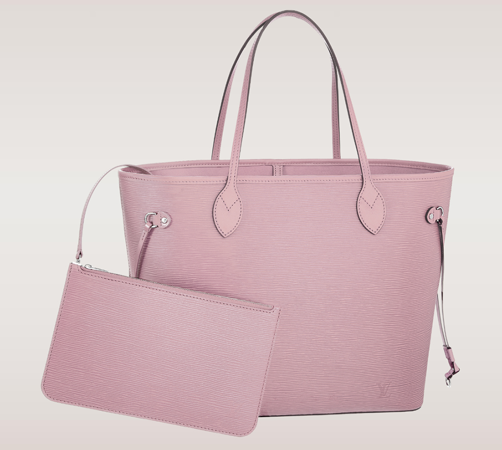 Louis Vuitton Epi Neverfull Tote MM Rose Clair